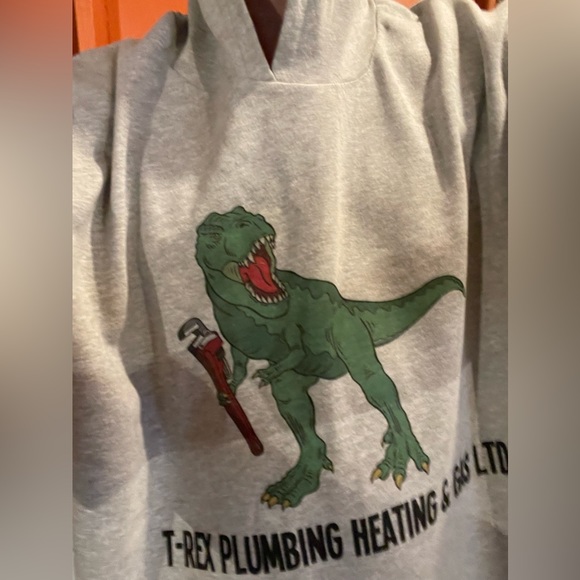 🥊🦖T-Rex Plumbing Heating & Gas Ltd. Boxing Trainher Gym US XL Short Sleeve🦖🥊 - Picture 9 of 16